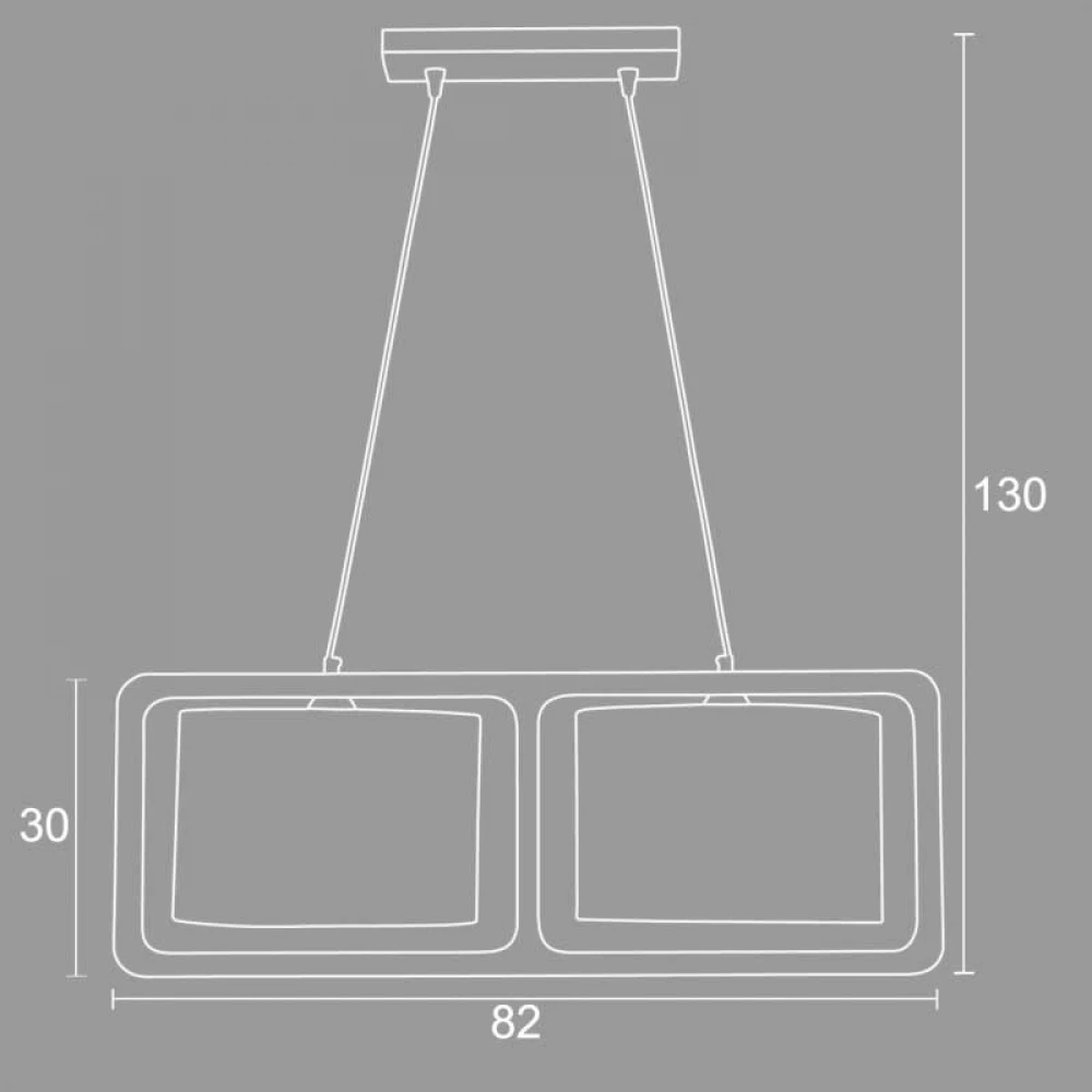 Φωτιστικό Πολύφωτο 2Φωτό Ξύλο/Αμπαζούρ Σε Διάφορα Χρώματα 2xE27 - Arkolight