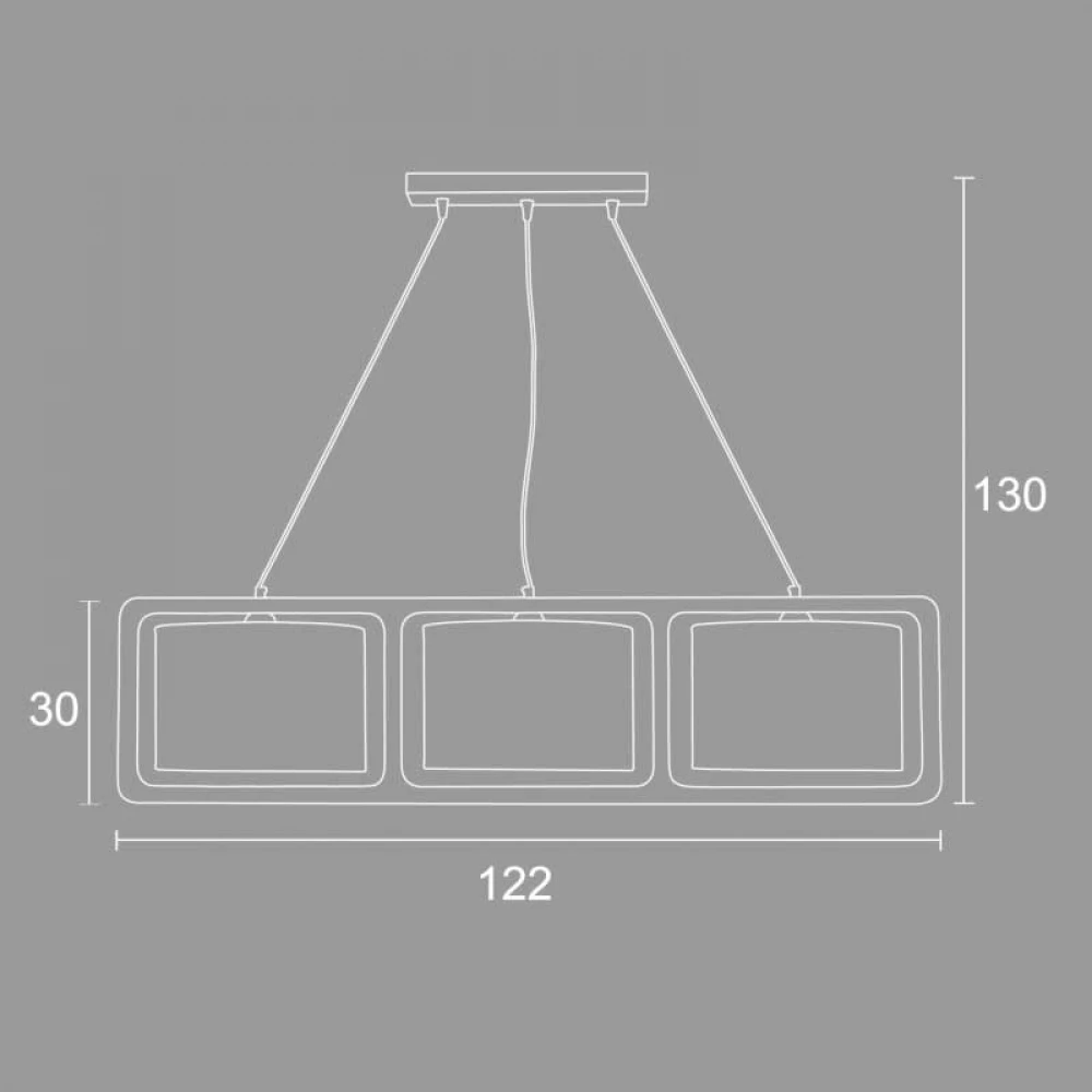 Φωτιστικό Πολύφωτο 3Φωτό Ξύλο/Αμπαζούρ Σε Διάφορα Χρώματα 3xE27 - Arkolight