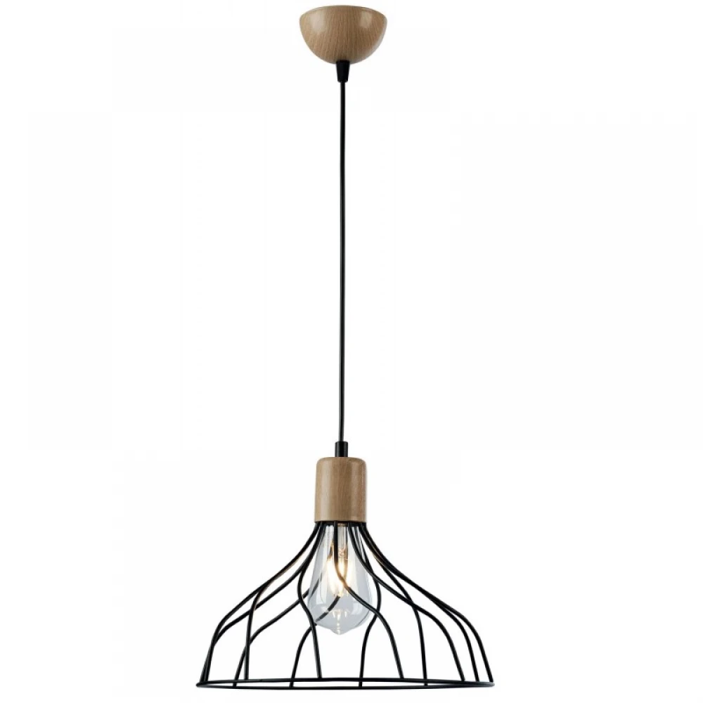 Φωτιστικό Μονόφωτο Μέταλλο Μαύρο E27 Φ30 - Arkolight