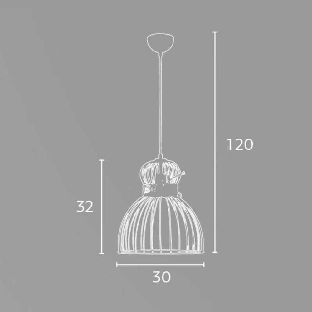 Φωτιστικό Μονόφωτο Μέταλλο Μαύρο Και Σχοινί Ε27 Φ30 - Arkolight