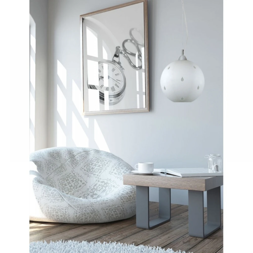 Φωτιστικό Μονόφωτο Γυαλί Λευκό Ε27 Φ30 - Arkolight