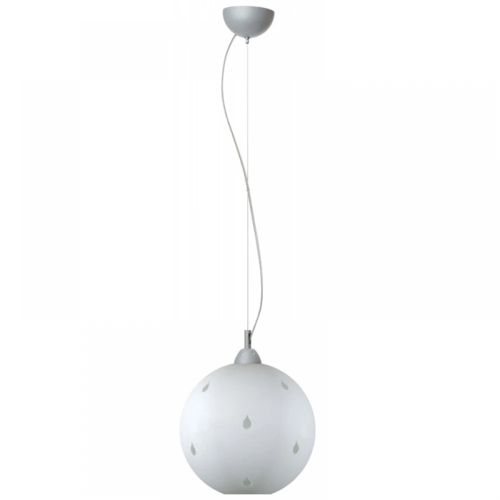 Φωτιστικό Μονόφωτο Γυαλί Λευκό Ε27 Φ30 - Arkolight