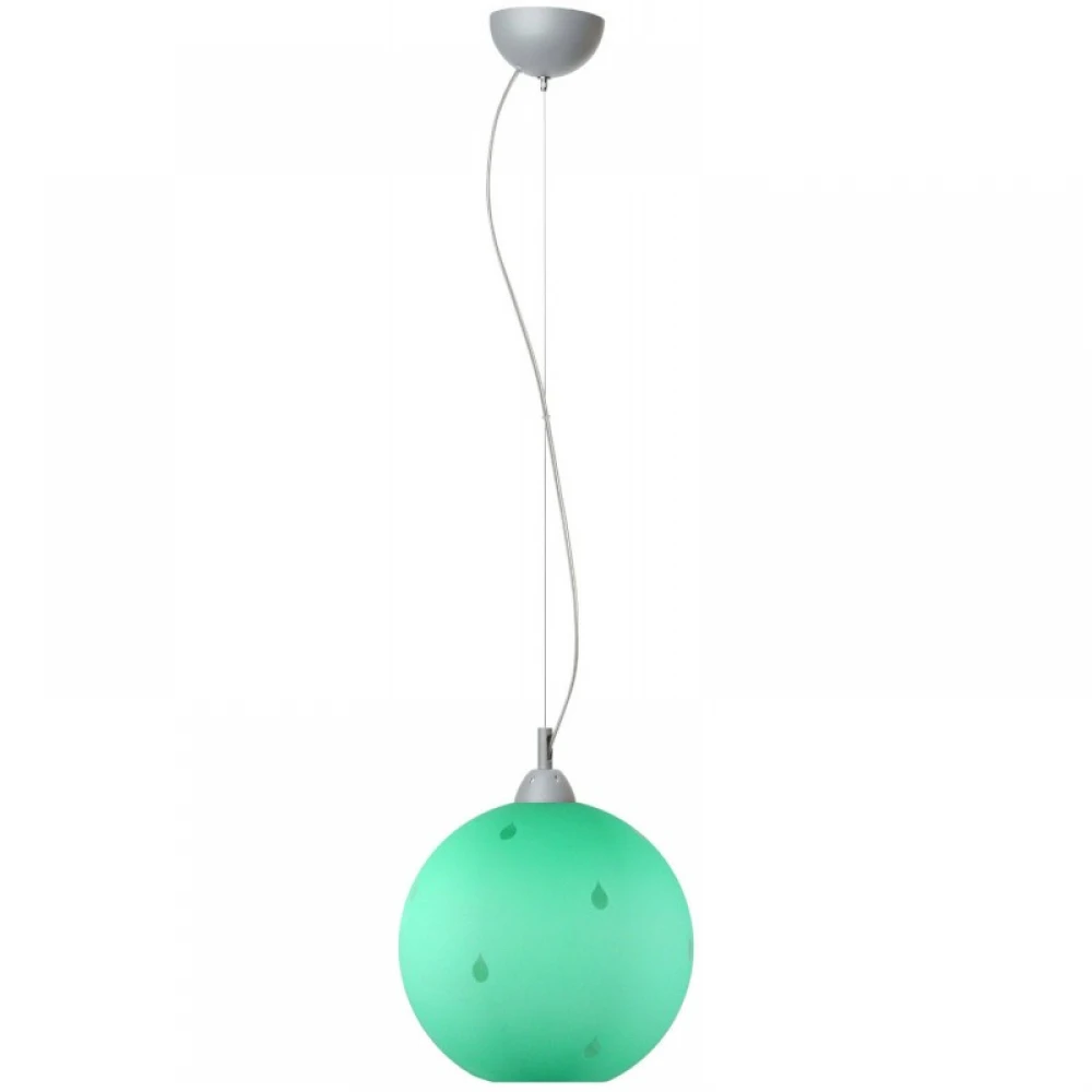 Φωτιστικό Μονόφωτο Γυαλί Βεραμάν με Διάφανες Σταγόνες Ε27 Φ30 - Arkolight