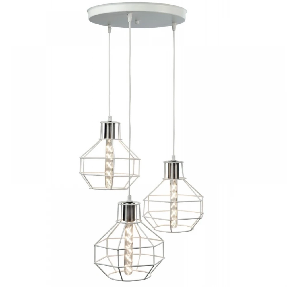 Φωτιστικό Πολύφωτο 3φ Μέταλλο Μαύρο ή Λευκό Ε27- Arkolight