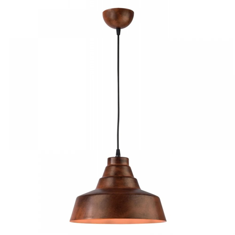 Φωτιστικό Μονόφωτο Αλουμίνιο Χαλκό-Πατίνα Μαύρη Ε27 Φ30 - Arkolight