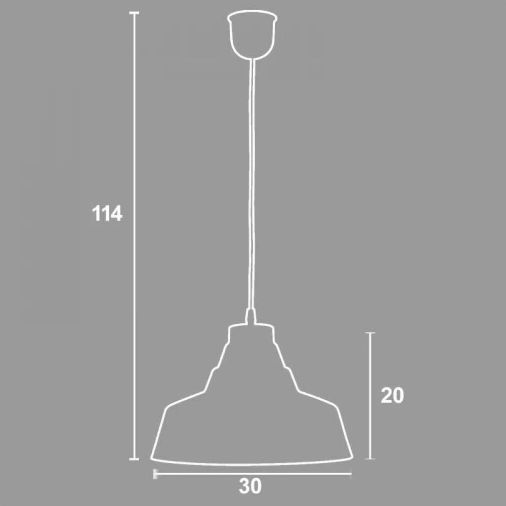 Φωτιστικό Μονόφωτο Αλουμίνιο Λευκό Ε27 Φ30 - Arkolight