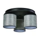 Φωτιστικό Οροφής 3φ Ξύλο/Αμπαζούρ γκρι 3x E27 - ARKOLIGHT