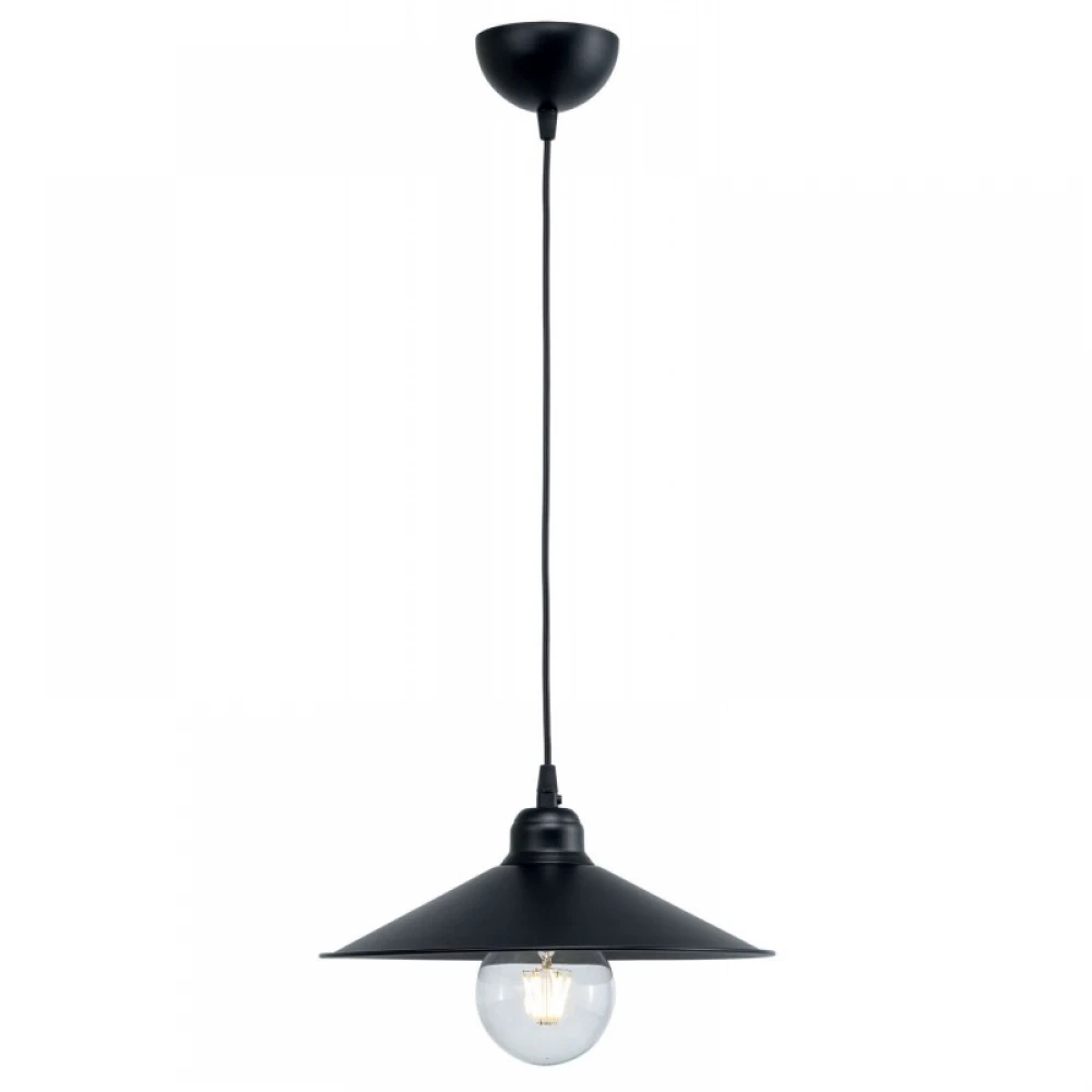 Φωτιστικό Μονόφωτο Αλουμίνιο Μαύρο Ε27 Φ30 - Arkolight