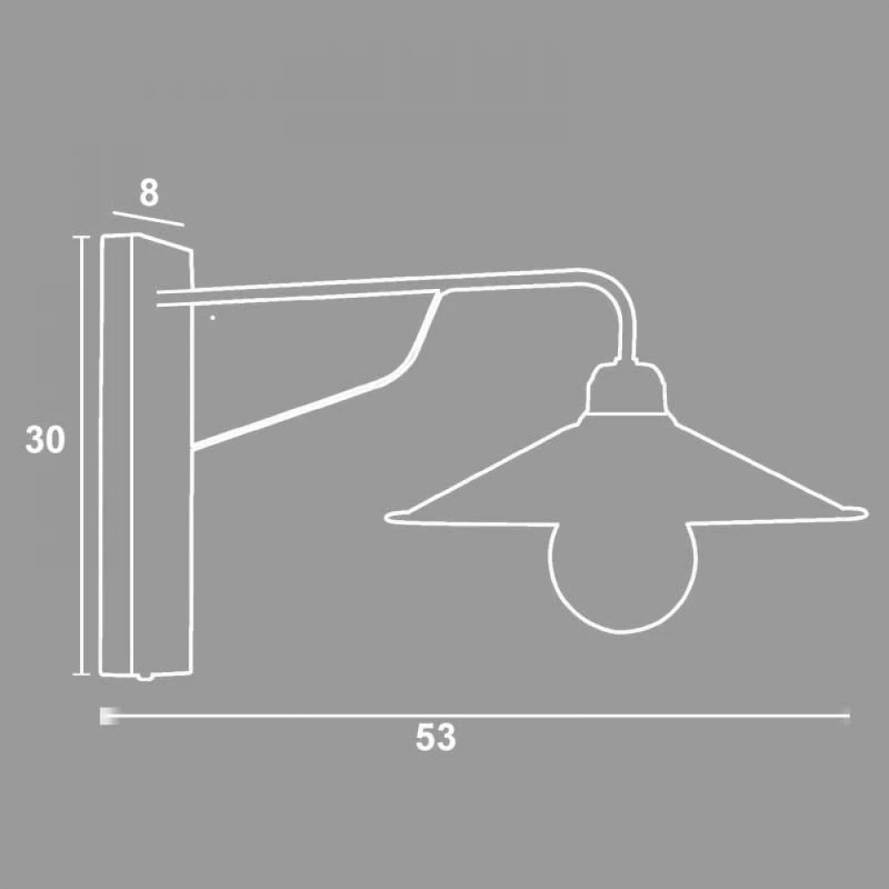 Απλίκα Μεταλλική Πατίνα Σκουριά/πατίνα χρυσή Ε27 - Arkolight