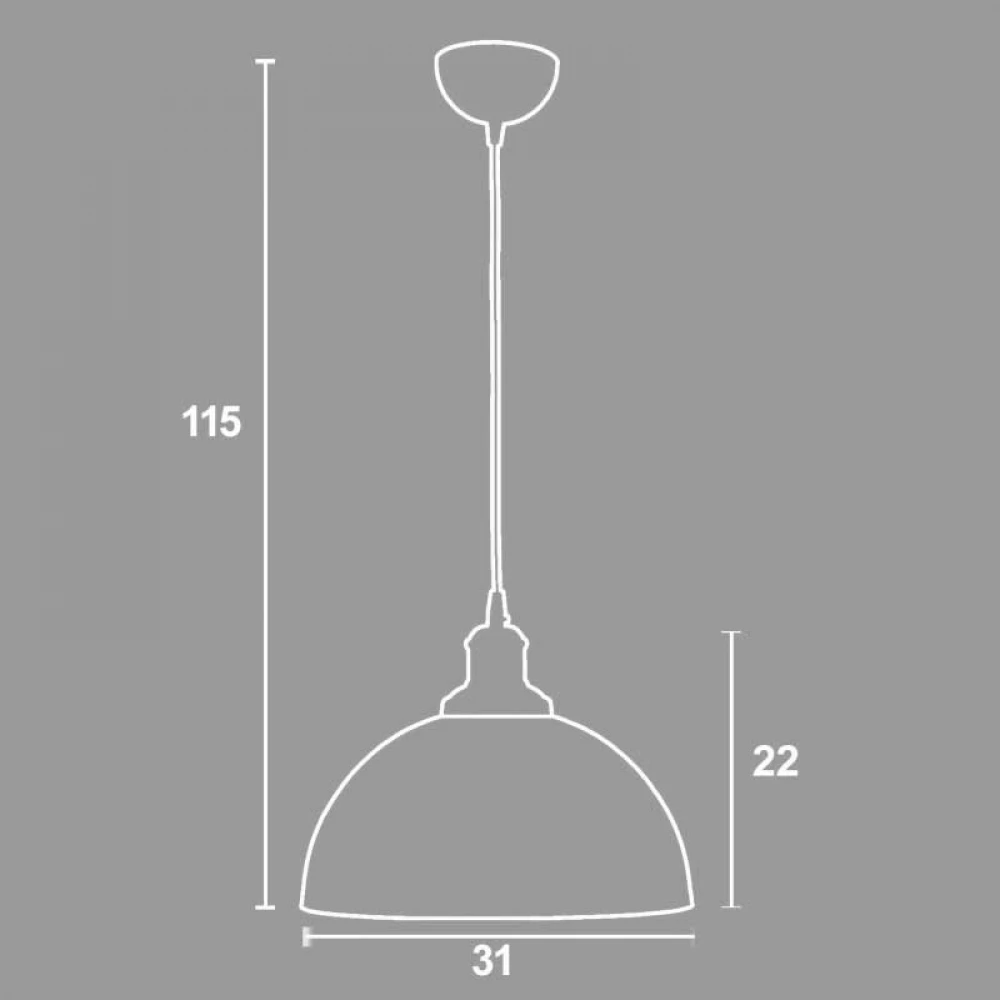 Φωτιστικό Μονόφωτο Αλουμίνιο Μαύρο Ε27 Φ31 - Arkolight