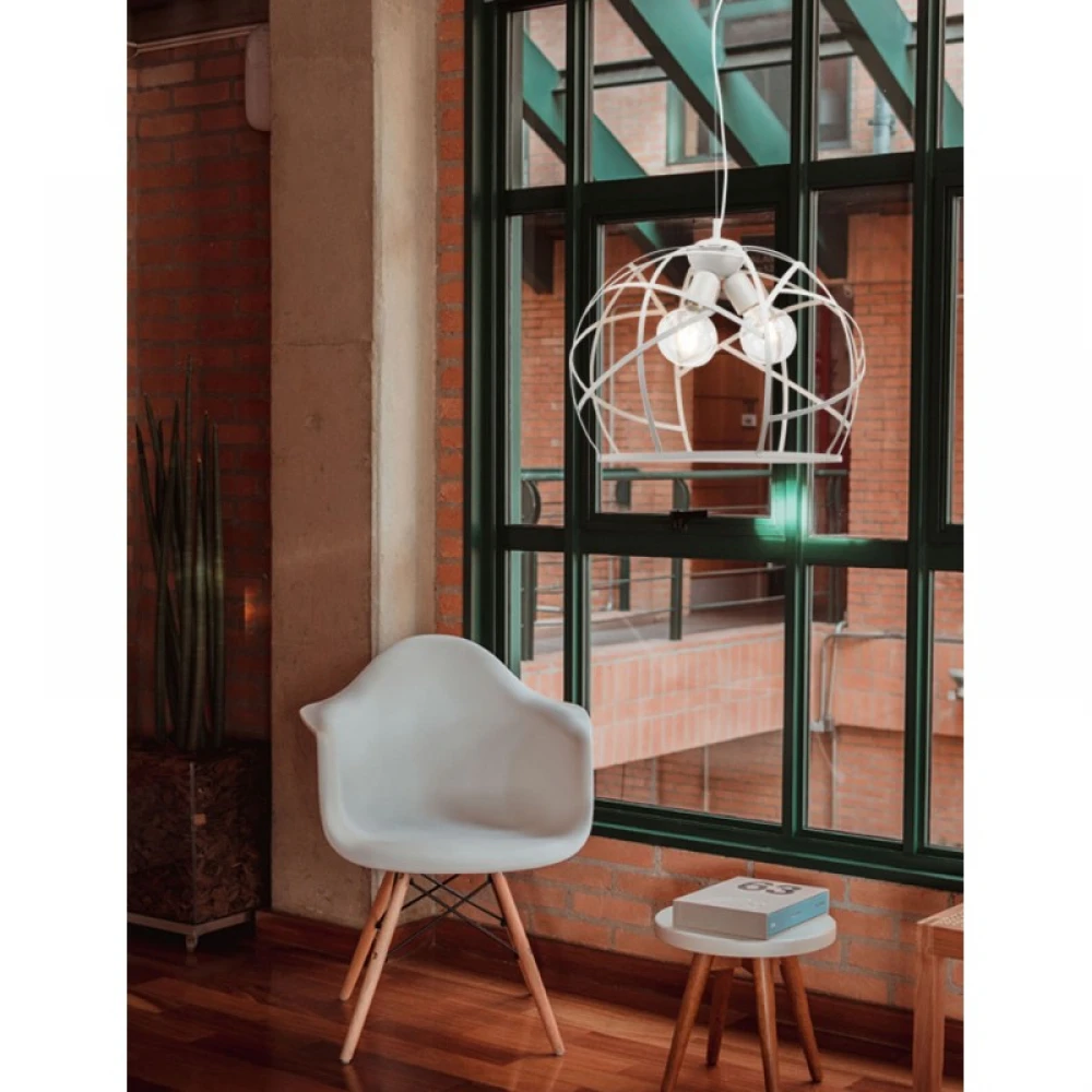 Φωτιστικό Πλέγμα Μέταλλο Σε Τρία Χρώματα 3xE27 Φ50 - Arkolight