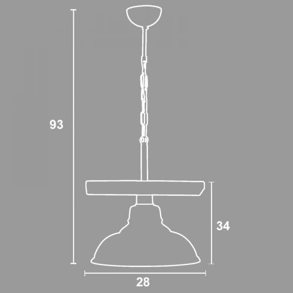 Φωτιστικό Μονόφωτο Από Ξύλο Και Γυαλί Φιμέ 1xE27 - Arkolight