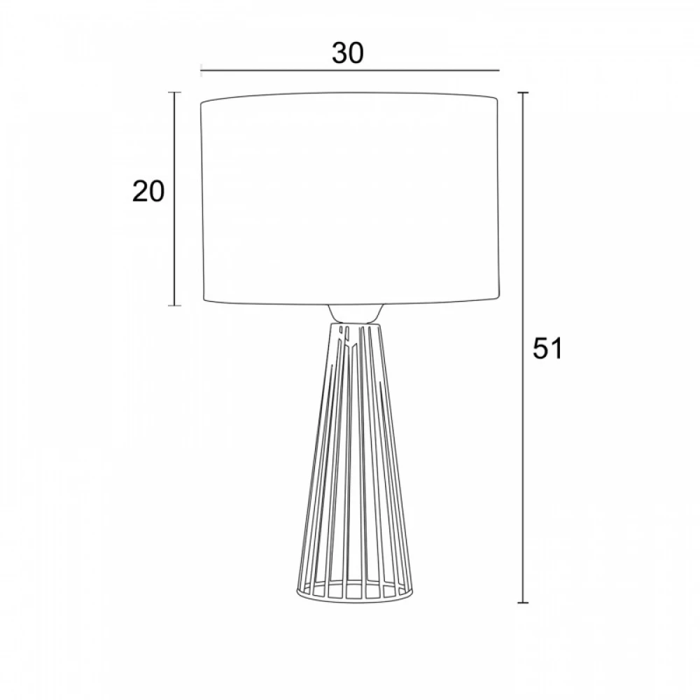 Επιτραπέζια λάμπα μέταλλο μαύρο αμπαζούρ Γκρι 1xE27 - ARKOLIGHT