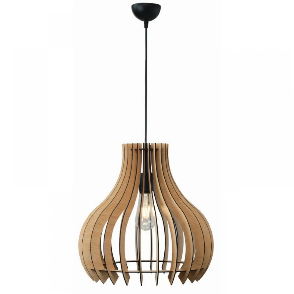 Φωτιστικό Μονόφωτο Από Ξύλο Σε Δύο Αποχρώσεις 1xE27 Φ42 - Arkolight