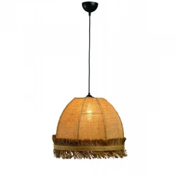 Φωτιστικό μονόφωτο λινάτσα natural Φ40 1xE27 - ARKOLIGHT