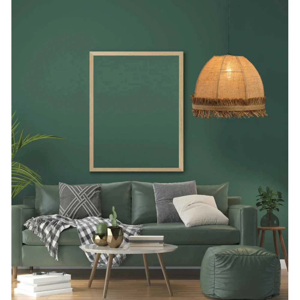 Φωτιστικό μονόφωτο λινάτσα natural Φ60 1xE27 - ARKOLIGHT