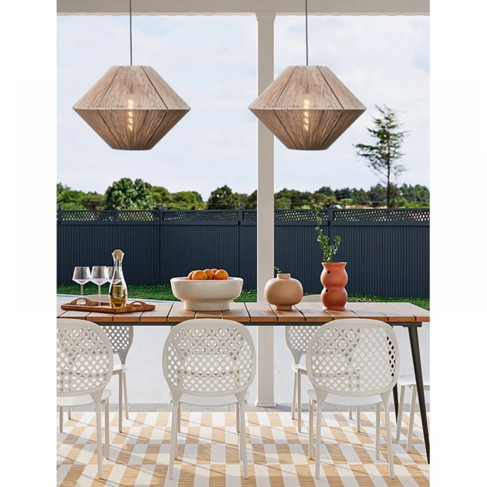 Φωτιστικό μονόφωτο σχοινί natural Ε27 Φ60 - ARKOLIGHT