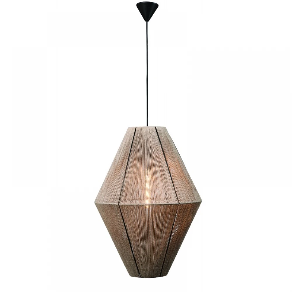 Φωτιστικό μονόφωτο σχοινί natural Φ45 1xE27 - ARKOLIGHT