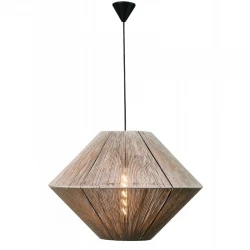 Φωτιστικό μονόφωτο σχοινί natural Ε27 Φ60 - ARKOLIGHT
