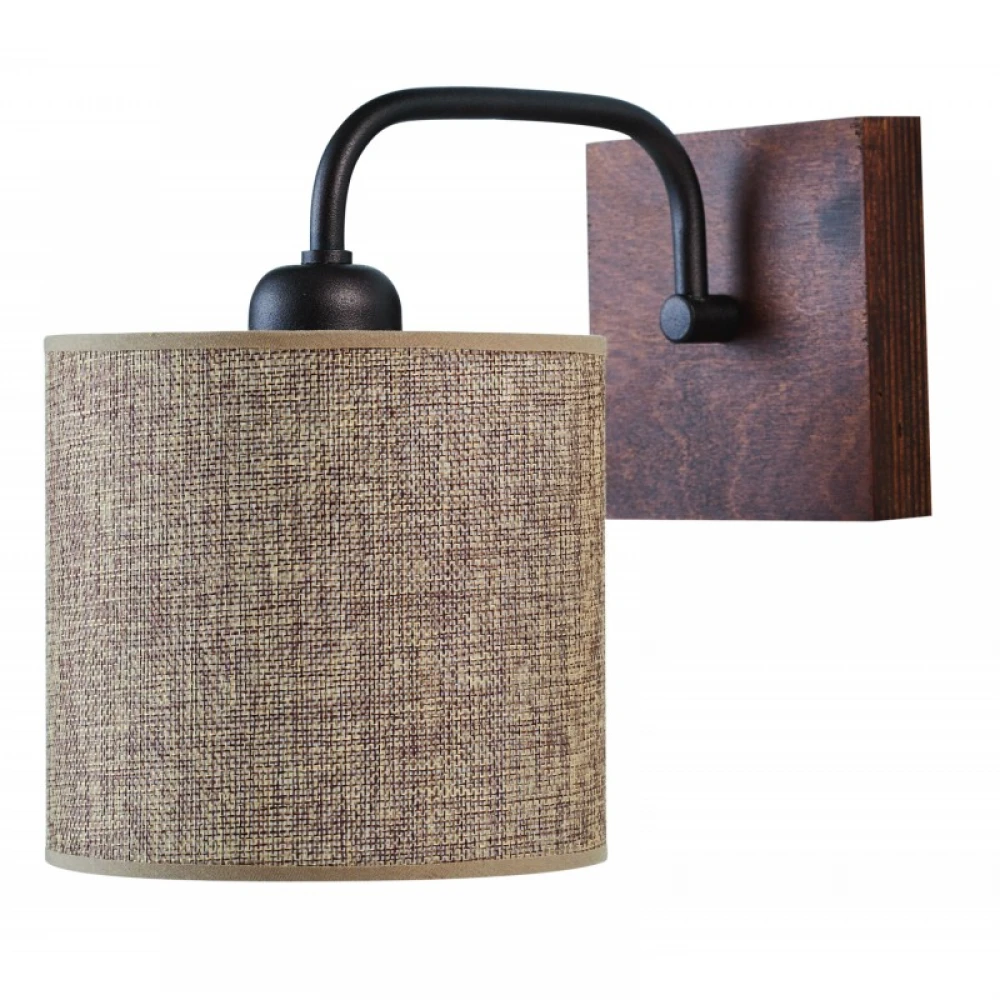 Απλίκα ξύλο/Αμπαζούρ μπεζ 1xE27 Φ15 - ARKOLIGHT - Φωτιστικό απλίκα 1φ Ε27, ξύλινη βάση σε φυσικό σκούρο χρώμα,συνδυασμένο με μεταλλικό μπράτσο και αμπαζούρ σε χρώμα μπεζΧαρακτηριστικάΥλικό: Ξύλο/αμπαζούρΧρώμα: ΚαφέΔιάσταση: 27x25Τύπος λαμπτήρα: Ε27Αριθμός