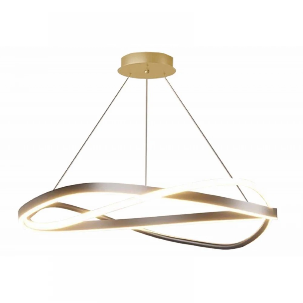 Φωτιστικό led χρυσό 3CCT Dimmable by remote control 50w 4550Lm - Arkolight