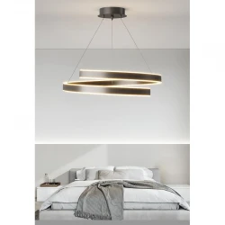 Φωτιστικό led μαύρο 3CCT Dimmable by remote control 60w 5450Lm - Arkolight