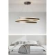 Φωτιστικό led μαύρο 3CCT Dimmable by remote control 60w 5450Lm - Arkolight