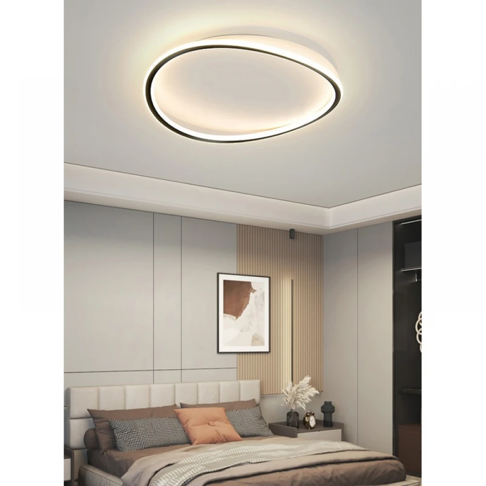 Φωτιστικό οροφής led μαύρο 3CCT Dimmable by remote control 42w 3800Lm - Arkolight