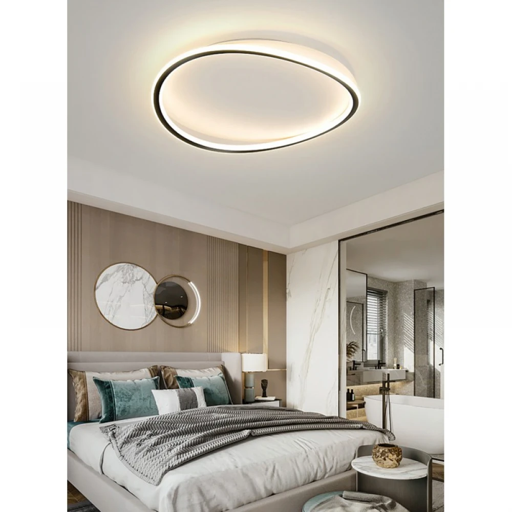 Φωτιστικό οροφής led μαύρο 3CCT Dimmable by remote control 42w 3800Lm - Arkolight