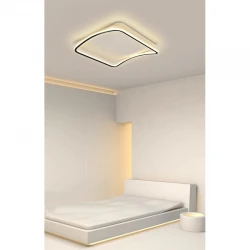 Φωτιστικό οροφής led μαύρο 3CCT Dimmable by remote control 42w 3800Lm - Arkolight