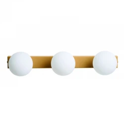 Απλίκα 3φωτη G9 χρυσή ματ - Arkolight