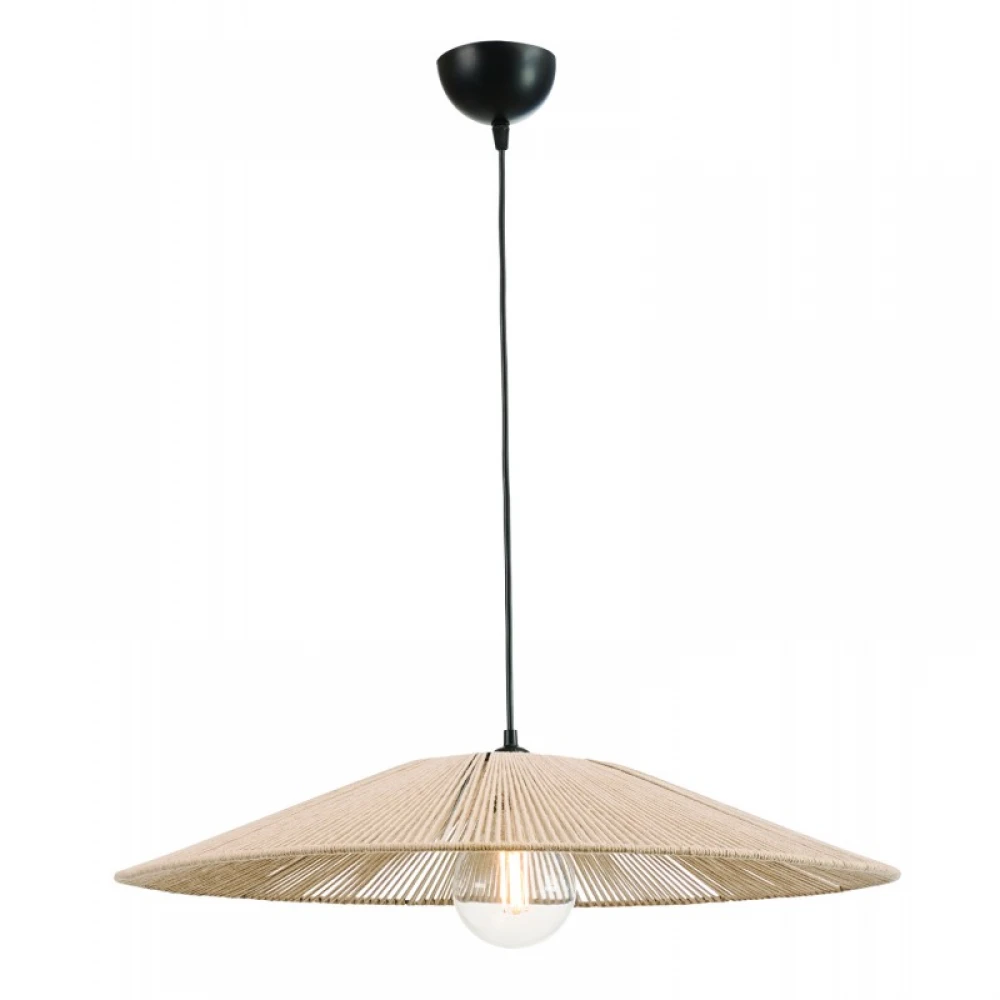 Φωτιστικό μονόφωτο σχοινί natural Ε27 Φ70 - ARKOLIGHT