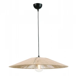 Φωτιστικό μονόφωτο σχοινί natural Ε27 Φ40 - ARKOLIGHT