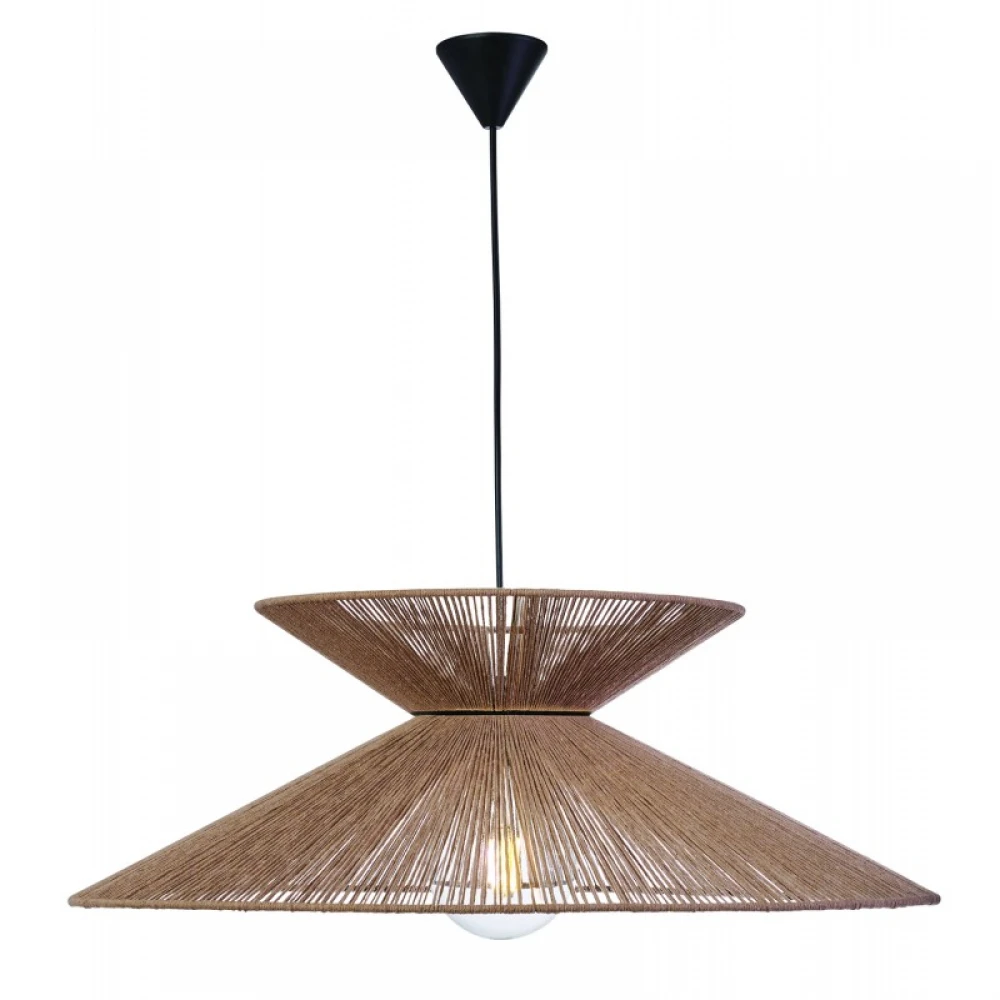 Φωτιστικό μονόφωτο σχοινί natural Ε27 Φ70 - ARKOLIGHT
