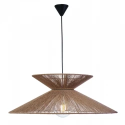 Φωτιστικό μονόφωτο σχοινί natural Ε27 Φ70 - ARKOLIGHT