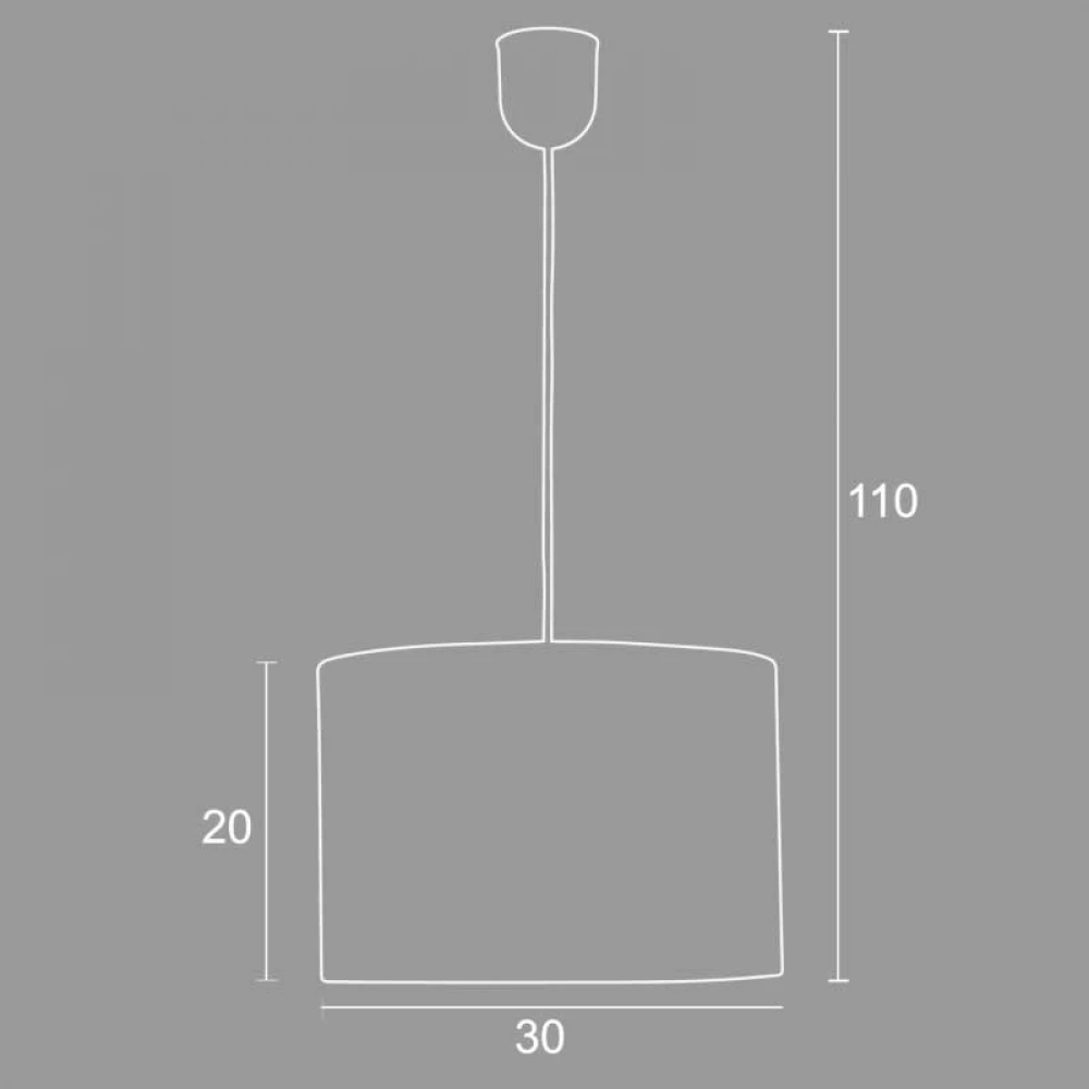 Φωτιστικό Μονόφωτο Αμπαζούρ Σε Διάφορα Χρώματα 1xΕ27 Φ40 - Arkolight