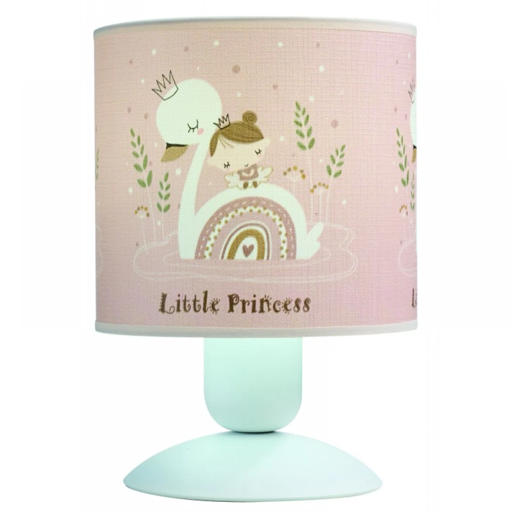 Φωτιστικό πορτατίφ παιδικό αμπαζούρ κύκνος Ε27 Φ15 - Arkolight