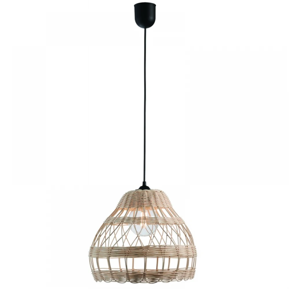 Μονόφωτο Ρατάν Φυσικό Φ30 1xE27 - ARKOLIGHT