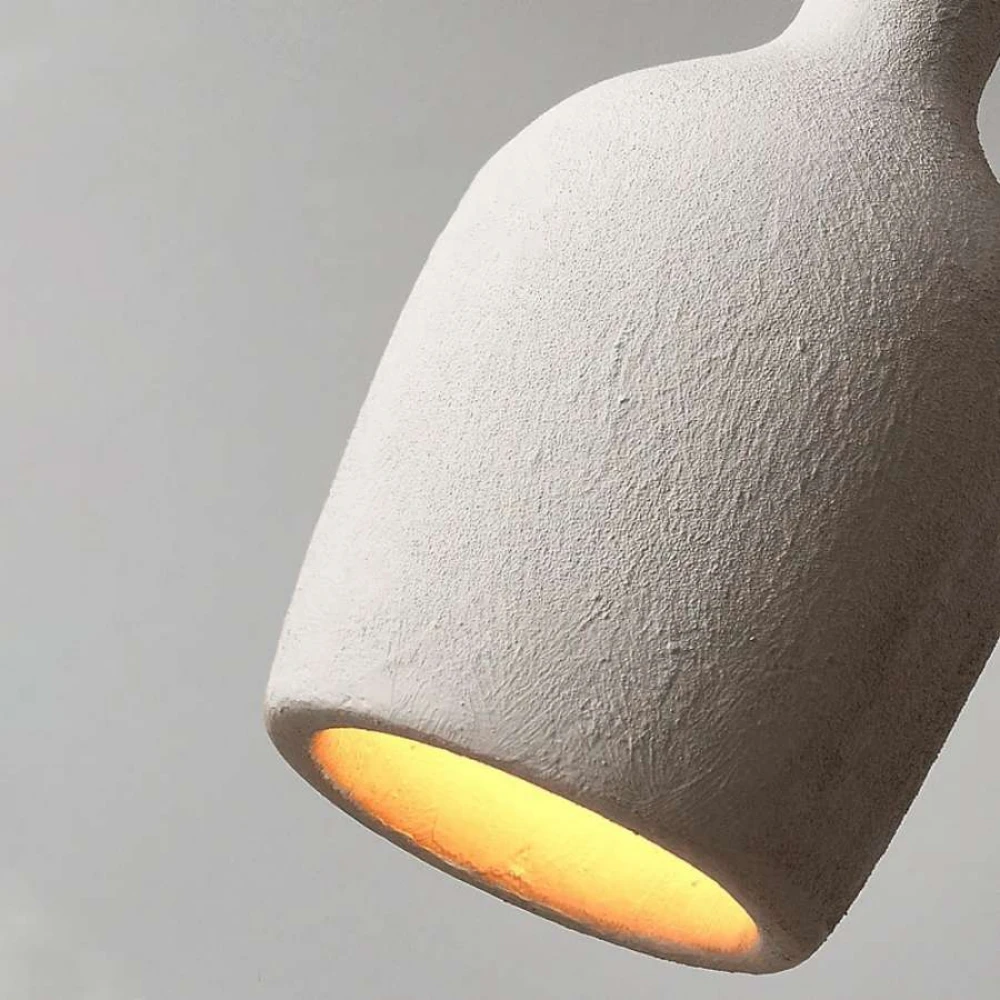 Κρεμαστό Φωτιστικό Μονόφωτο Λευκό 1XE27 KOBE 30cm LEGGENDA