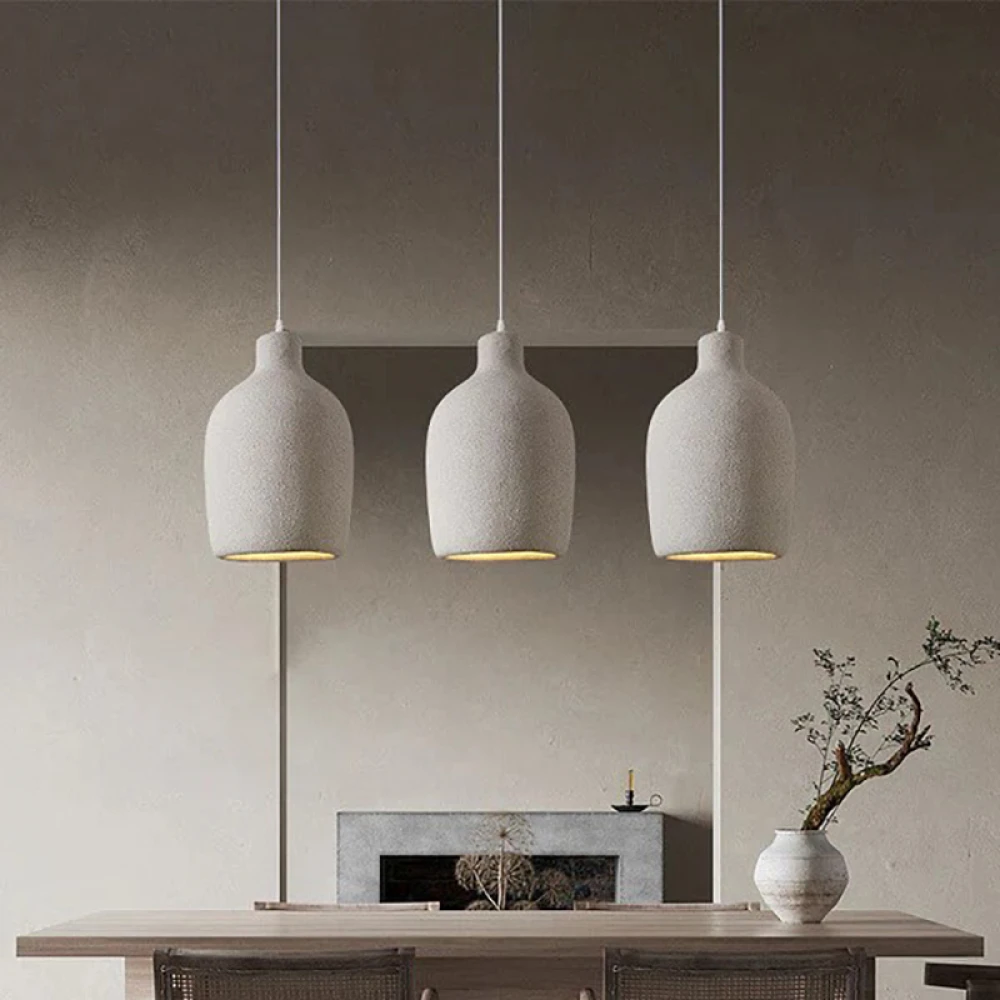 Κρεμαστό Φωτιστικό Μονόφωτο Λευκό 1XE27 KOBE 30cm LEGGENDA