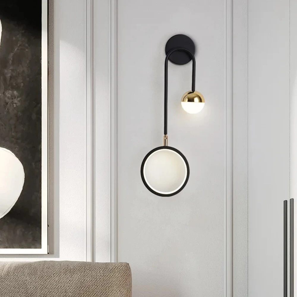 LED ΑΠΛΙΚΑ TOIXOY CCT Μαύρη-Χρυσή Atman