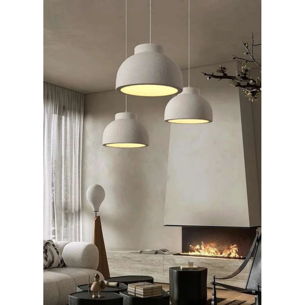 Κρεμαστό Φωτιστικό Μονόφωτο Λευκό 1XE27 SENDAI 39cm LEGGENDA