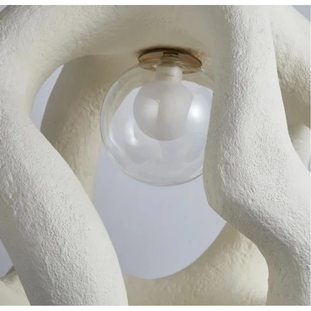 Κρεμαστό Φωτιστικό Μονόφωτο Λευκό 1XE27 OSAKA 45cm LEGGENDA