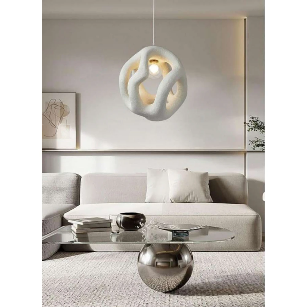 Κρεμαστό Φωτιστικό Μονόφωτο Λευκό 1XE27 OSAKA 45cm LEGGENDA