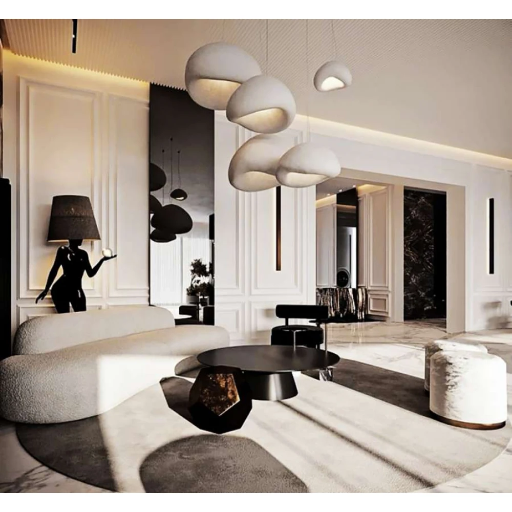 Κρεμαστό Φωτιστικό Μονόφωτο Λευκό 1XE27 BERLIN 30cm LEGGENDA