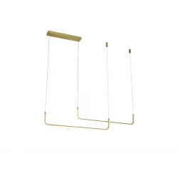 ΚΡΕΜΑΣΤΟ ΦΩΤΙΣΤΙΚΟ LED BILBO GOLD ΜΕ ΑΣΥΡΜΑΤΟ ΤΗΛΕΧΕΙΡΙΣΜΟ - DIMMABLE 56W - LEGGENDA