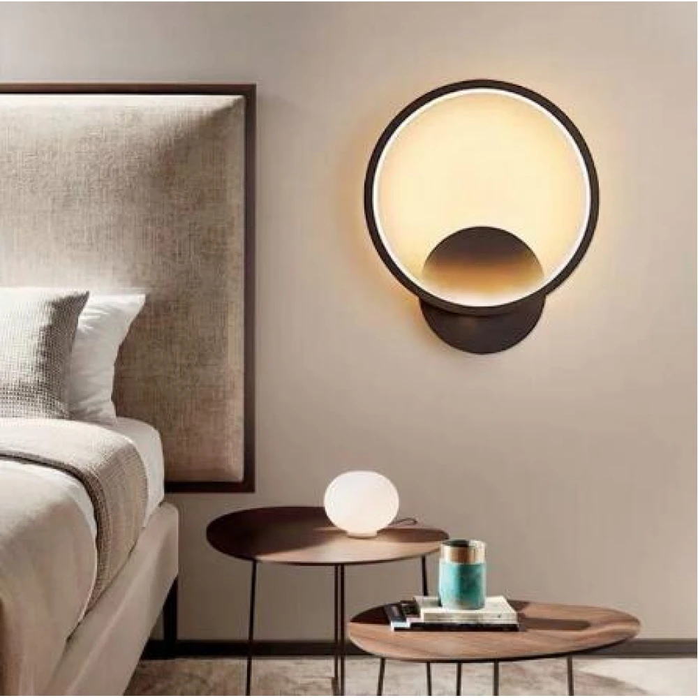 LED ΑΠΛΙΚΑ TOIXOY CCT Μαύρη 18W - Atman