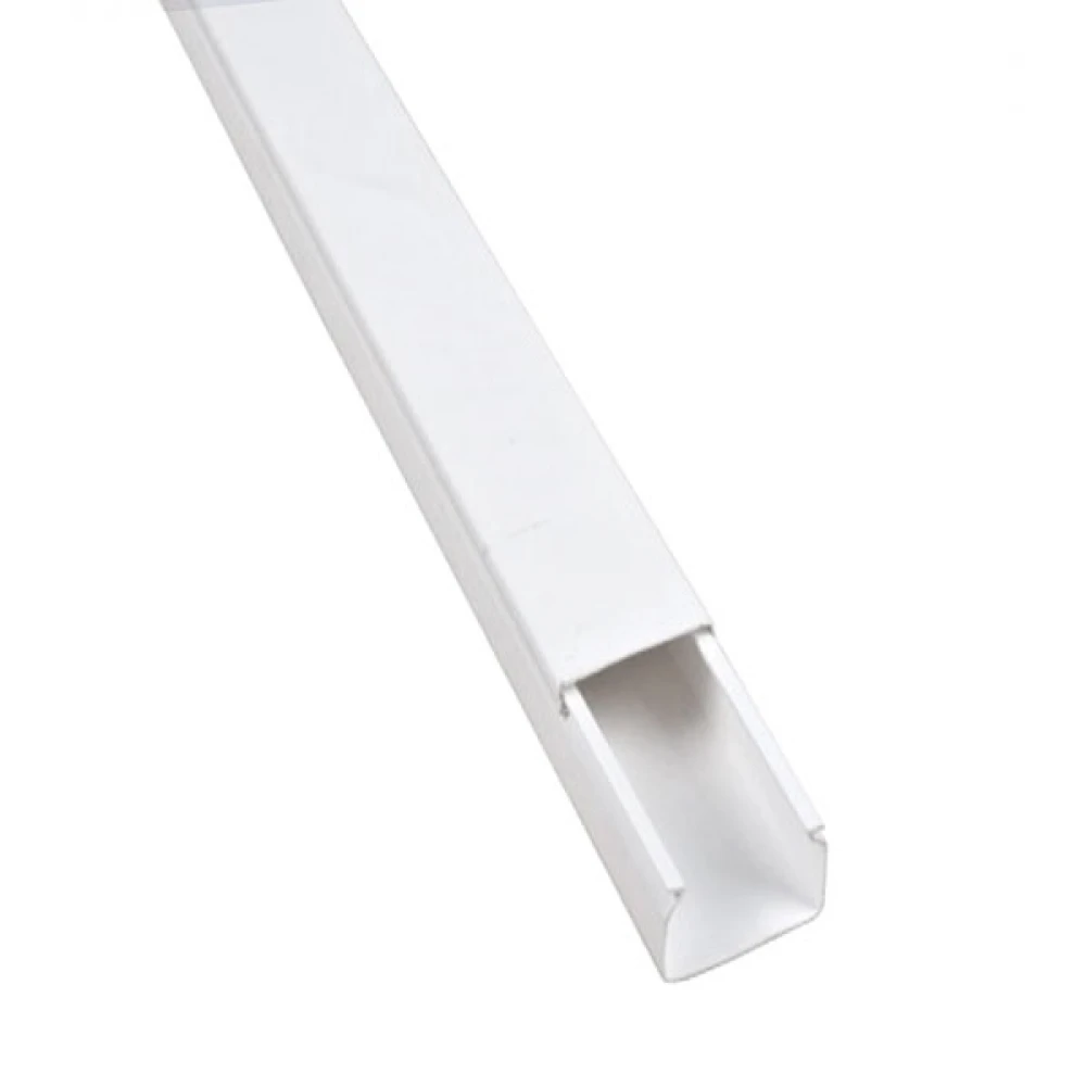 Κανάλι Καλωδίων Αυτοκόλλητο 12×12 Κλειστό Λευκό 2 μέτρα - BASSIAKOS