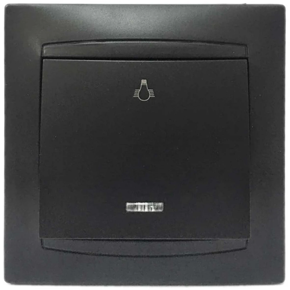 Μπουτόν Φωτισμού Με LED 220V Χωνευτό Γραφίτης ΧΑΛΚΙΔΑ