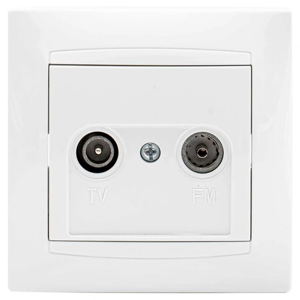 Πρίζα TV-FM Τερματική Χωνευτή ΧΑΛΚΙΔΑ
